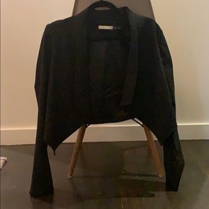 Alice and Olivia cropped black jacket